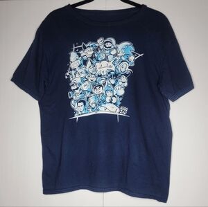 AGDQ 2021 Limited Edition Gaming Graphic Tee – Men’s L Retro Character Collage